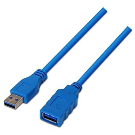 Cable Alargador USB 3.0 Nanocable 10.01.0902-BL/ USB Macho - USB Hembra/ 2m/ Azul