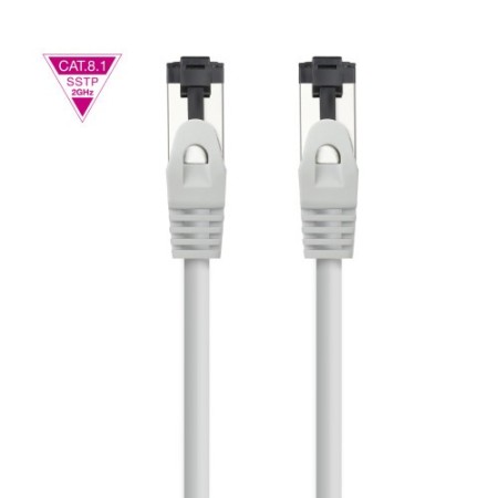 Nanocable Cable de Red Latiguillo Cat.8.1 2GHz LSZH SSTP AWG26, Gris, 5 m