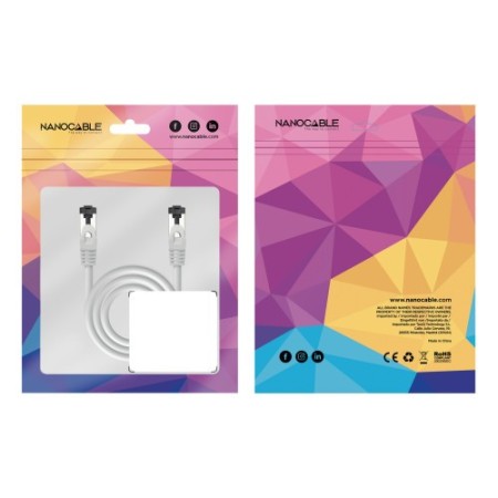 Nanocable Cable de Red Latiguillo Cat.8.1 2GHz LSZH SSTP AWG26, Gris, 5 m