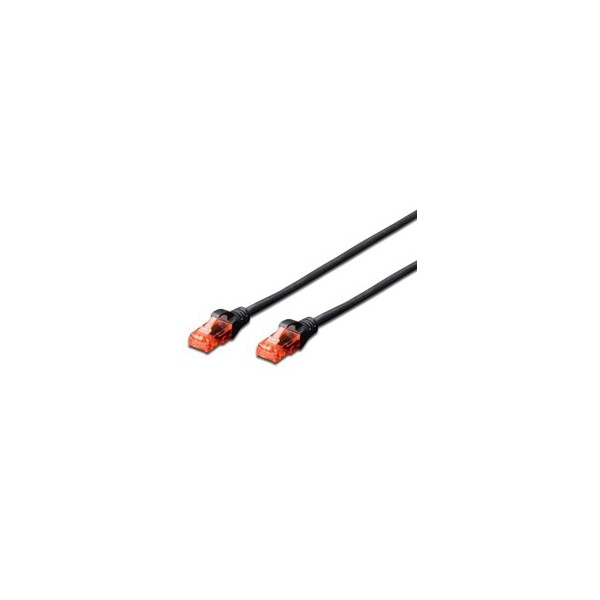 Cable red ewent latiguillo rj45 utp cat6 5m negro