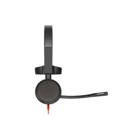 HP Poly Auriculares monoaurales Poly Blackwire 3315 con certificación Microsoft Teams USB-C + Conector de 3,5 mm + Adaptador USB
