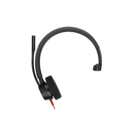 HP Poly Auriculares monoaurales Poly Blackwire 3315 con certificación Microsoft Teams USB-C + Conector de 3,5 mm + Adaptador USB