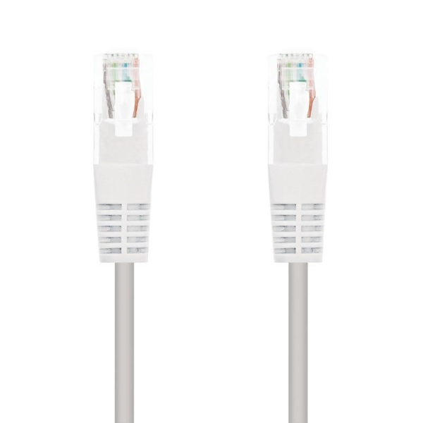 Cable de Red RJ45 UTP Nanocable 10.20.0110-W Cat.5/ 10m/ Blanco