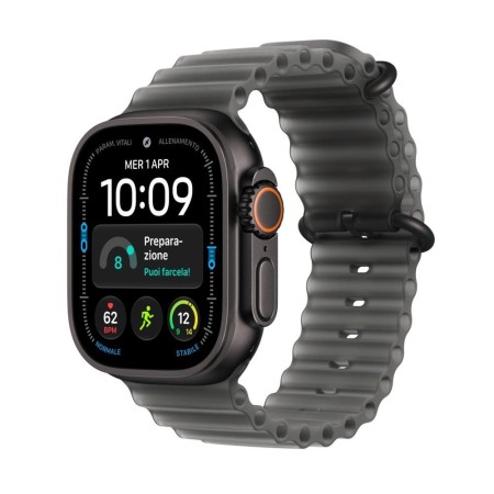 Smartwatch apple watch u4 gps+cell 49mm black titanium case with translucent black ocean band
