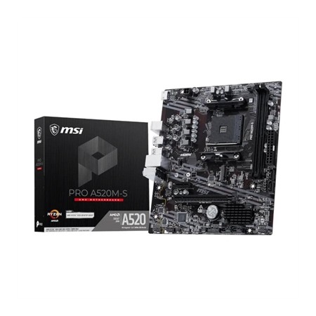 Placa base msi pro a520m - s am4 matx - 2x ddr4