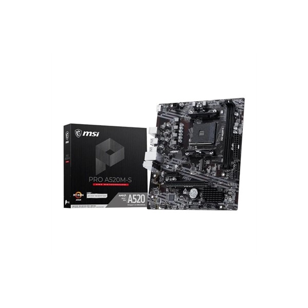 Placa base msi pro a520m - s am4 matx - 2x ddr4