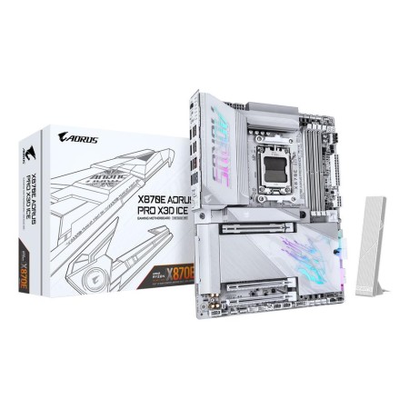Placa base gigabyte x870e a pro x3d ice am5 atx - 4x ddr5