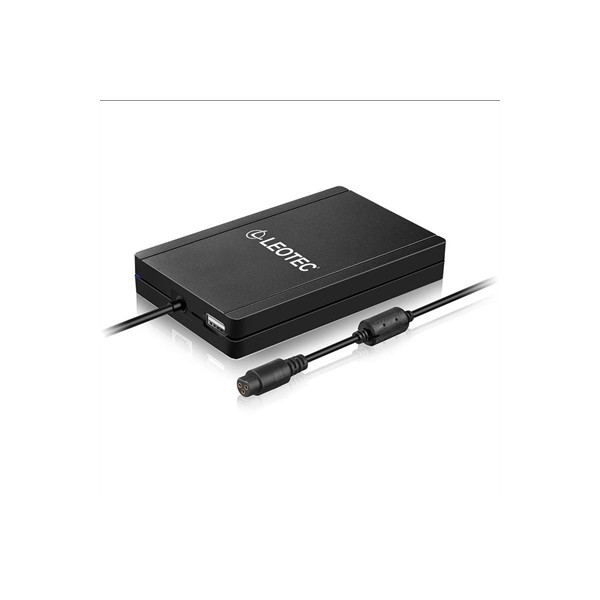 Cargador portatil automatico universal leotec 90w slim hub usb negro