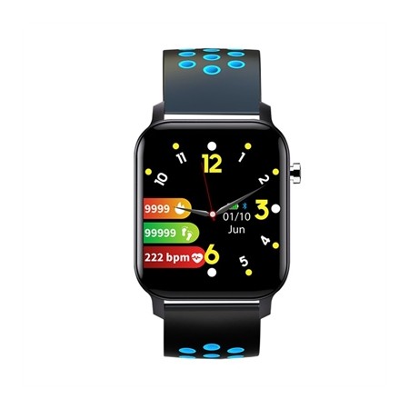 Reloj smartwatch leotec multisport bit 2 plus ip68 negro y azul 1.4 pulgadas