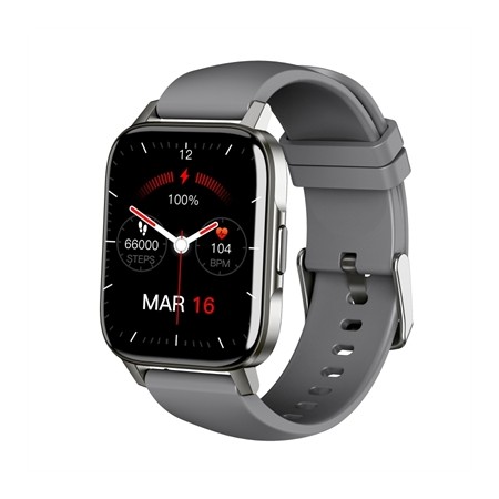 Reloj smartwatch leotec multisport crystal ip68 gris 1.69 pulgadas