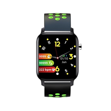 Reloj smartwatch leotec multisport bit 2 plus ip68 negro y verde 1.4 pulgadas