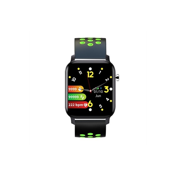 Reloj smartwatch leotec multisport bit 2 plus ip68 negro y verde 1.4 pulgadas