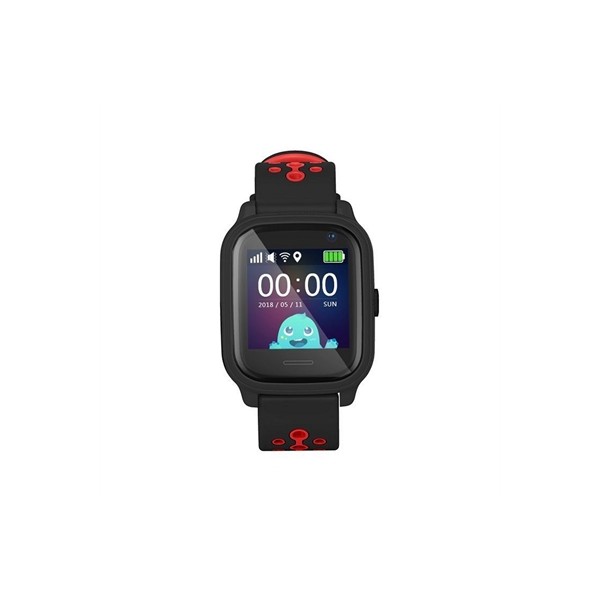 Reloj smartwatch leotec kids allo gps antiperdida negro y rojo 1.3 pulgadas