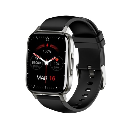 Reloj smartwatch leotec multisport crystal ip68 negro 1.69 pulgadas