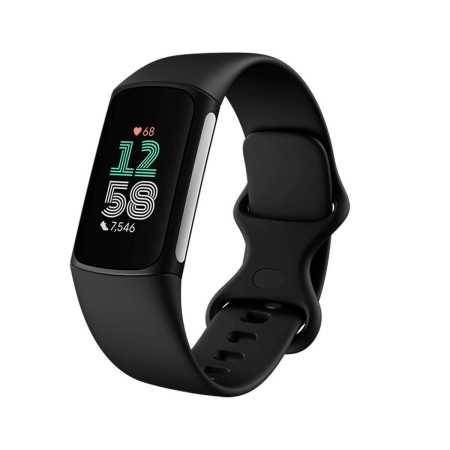 Fitbit Charge 6 Negro (Obsidian Black) y Cuerpo de Aluminio Negro