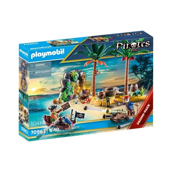 Playmobil isla del tesoro con esqueleto