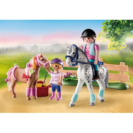 Playmobil starter pack cuidado de caballos