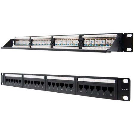 Patch Panel Nanocable 10.21.3124/ 24 Puertos/ Cat.6/ Altura 1U