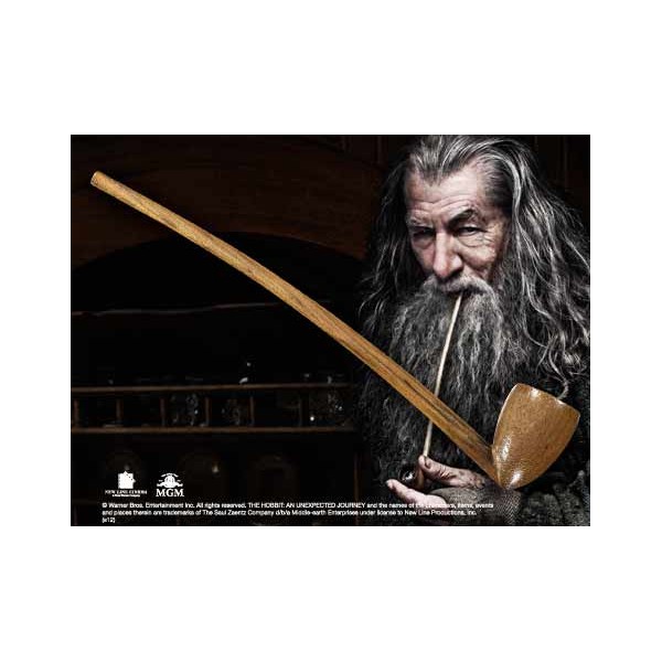 Replica the noble collection l hobbit pipa gandalf de 23 cm