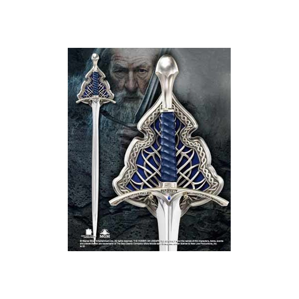 Replica espada the noble collection gandalf glamdring edición especial tamaño real de 120 cm en acero