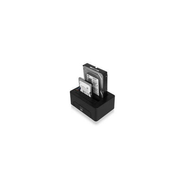Estacion de acoplamiento ewent para unidad de disco duro y de estado solido sata 2.5 pulgadas y 3.5 pulgadas -  usb 3.0