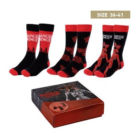 Pack calcetines 3 piezas stranger things talla 36 -  41