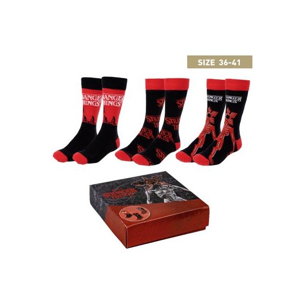 Pack calcetines 3 piezas stranger things talla 36 -  41