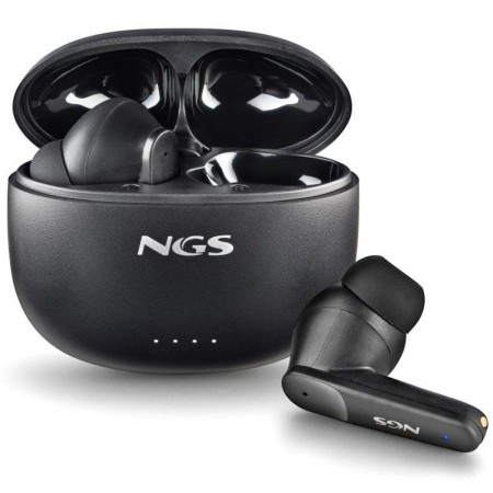 Auriculares Bluetooth NGS Ártica Hush con estuche de carga/ Autonomía 4h/ Negros