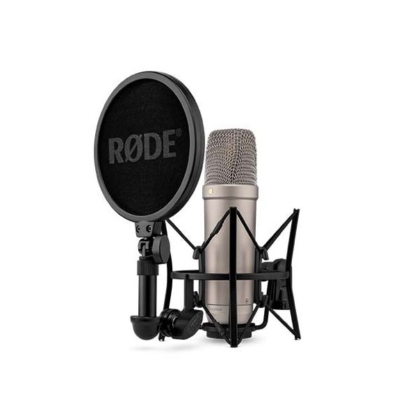 Microfono estudio rode nt1 5th gen silver usb - c - xlr - jfet - capsula 1 - side - plateado