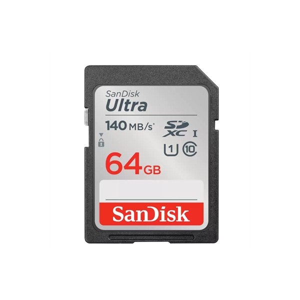 Tarjeta de memoria secure digital sdxc sandisk ultra - 64gb - clase 10 - sdxc - 140mb - s