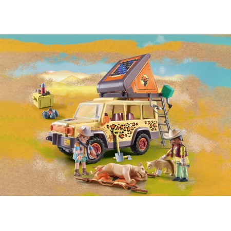 Playmobil wiltopia vehículo todoterreno con leones
