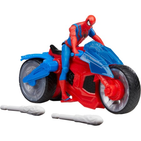 Figura hasbro marvel spider man moto arácnida