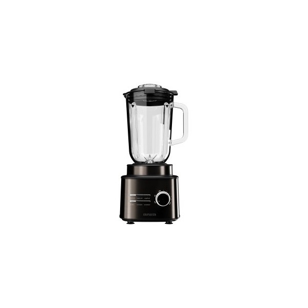 BATIDORA DE VASO PROFESIONAL AIWA SABERU ATB-2500 2500W 6 PROGRAMAS JARRA CRISTAL 1.5L COLOR NEGRO