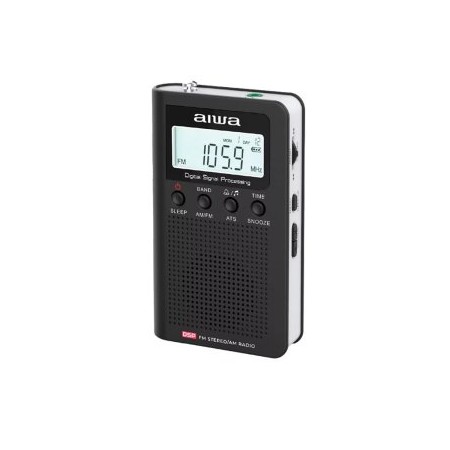 RADIO DIGITAL PORTATIL AIWA RSD-45BK PANTALLA LCD ALTAVOZ AURICULARES