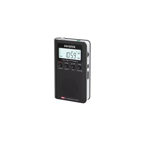 RADIO DIGITAL PORTATIL AIWA RSD-45BK PANTALLA LCD ALTAVOZ AURICULARES