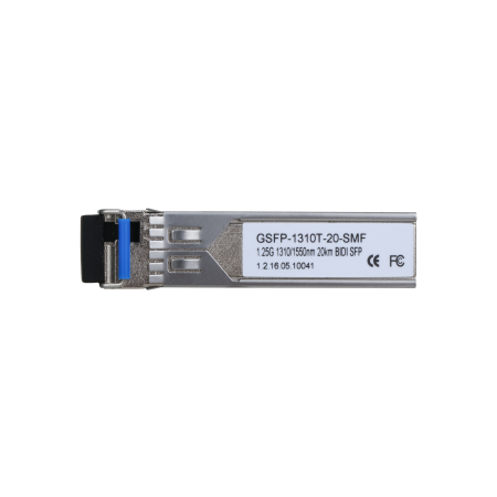 (GSFP-1310T-20-SMF) DAHUA MÓDULO ÓPTICO GIGABIT TRANSCEPTOR DE FIBRA SFP MONOMODO SM PUERTO LC ENVÍO 1310NM RECEPCIÓN 1550NM HAS