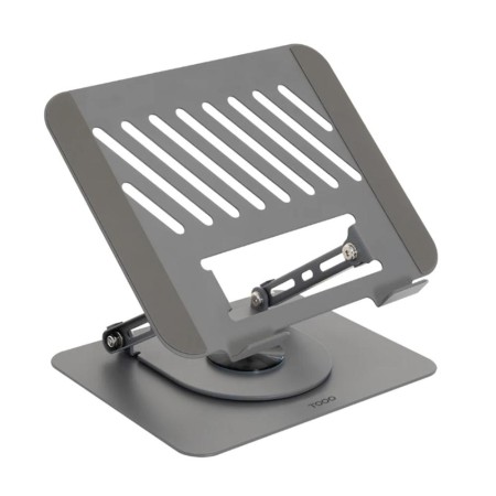 Soporte - base elevador tooq para portatil 17 pulgadas plata