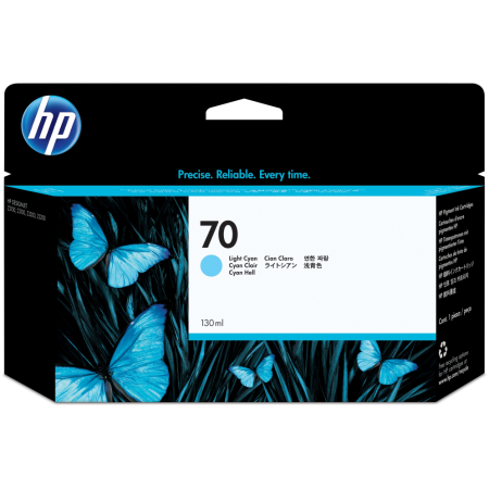 HP Cartucho de tinta 70 cian claro de 130 ml