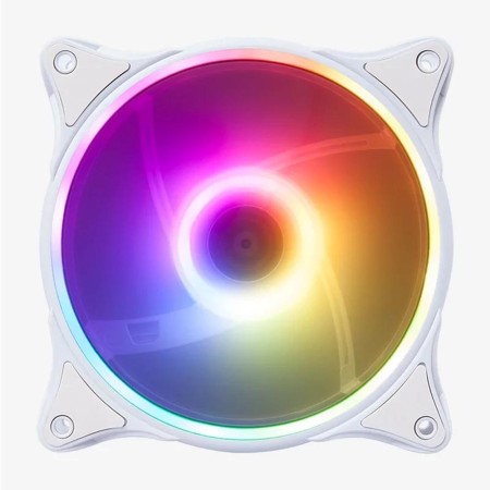 Ventilador caja gaming hiditec argb - n - 18 120mm blanco