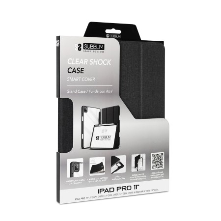 Funda subblim shock case para apple ipad pro 11 pulgadas negro