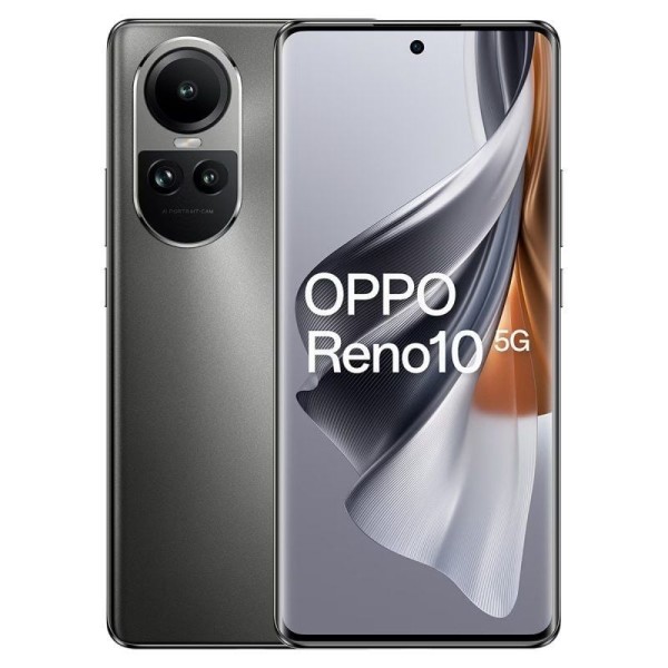 Smartphone Oppo Reno 10 8GB/ 256GB/ 6.7"/ 5G/ Gris Plateado