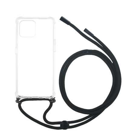 Funda muvit life para apple iphone 12 - 12 pro transparente  colgante negro