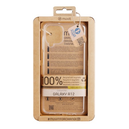 Funda muvit recycletek para samsung galaxy a12 transparente