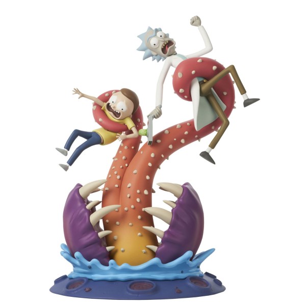 Figura diamond select toys gallery rick & morty estatua deluxe