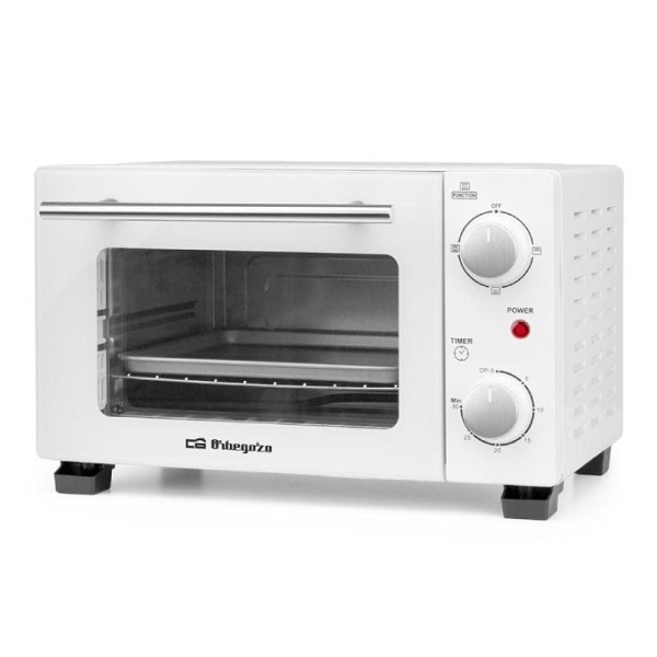 Horno de Sobremesa Orbegozo HO 975/ 800W/ Capacidad 10L/ Blanco