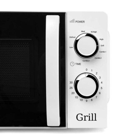 Microondas Orbegozo MIG 2130/ 700W/ Capacidad 20L/ Función Grill/ Blanco