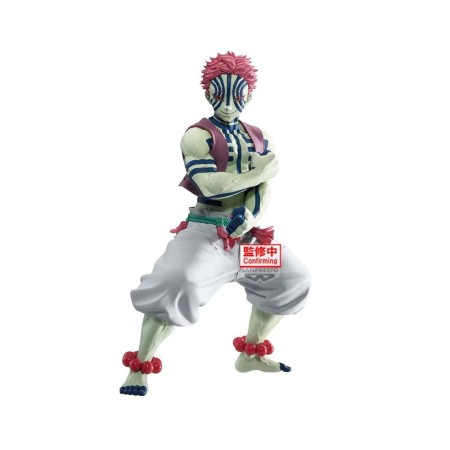 Figura banpresto demon slayer kimetsu no yaiba grandista akaza 22cm