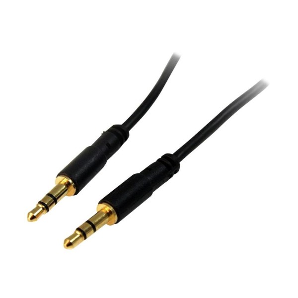 Cable jack 3.5mm startech 0.91m -  macho - macho -  negro