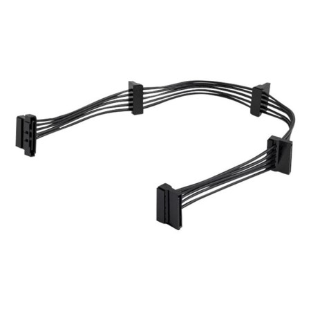 Cable divisor sata startech 0.40m -  hembra - hembra -  negro
