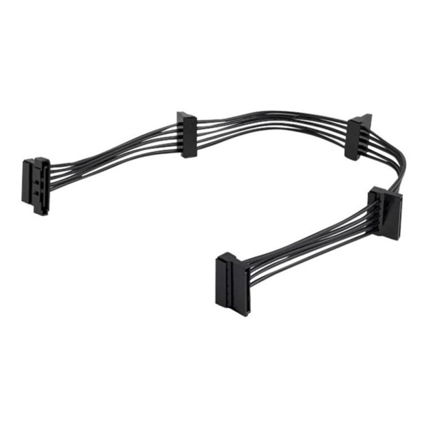 Cable divisor sata startech 0.40m -  hembra - hembra -  negro
